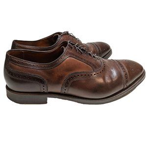 Brooks Brothers Peal and Co Dark Brown Oxfords Brogues Captoe Leather